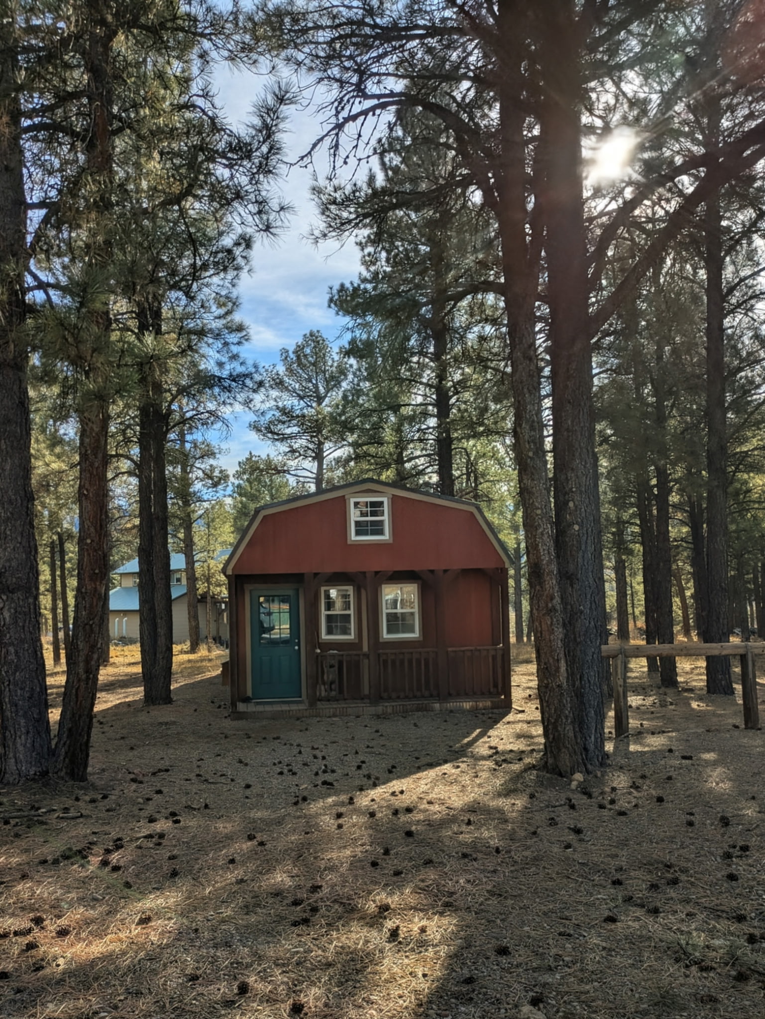 Cabin exterior and property view at Woof Creek Dog Care